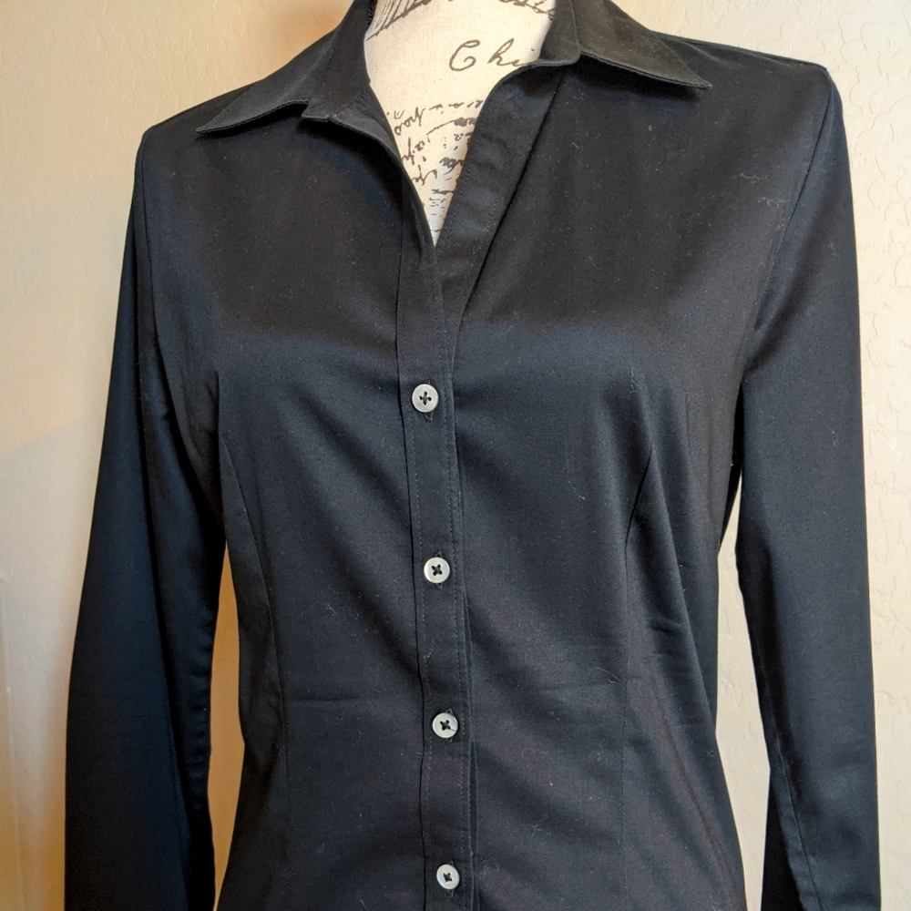 Banana Republic Cotton Stretch Fitted Blouse